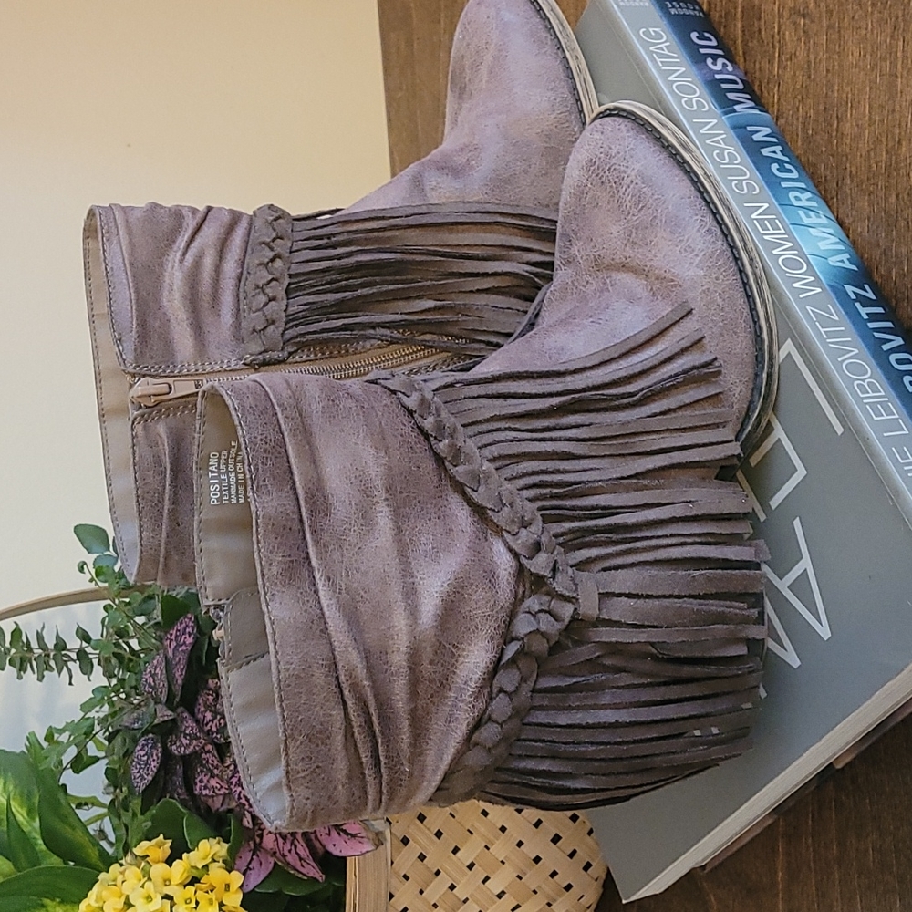 Cute and Casual Fringe Bootie